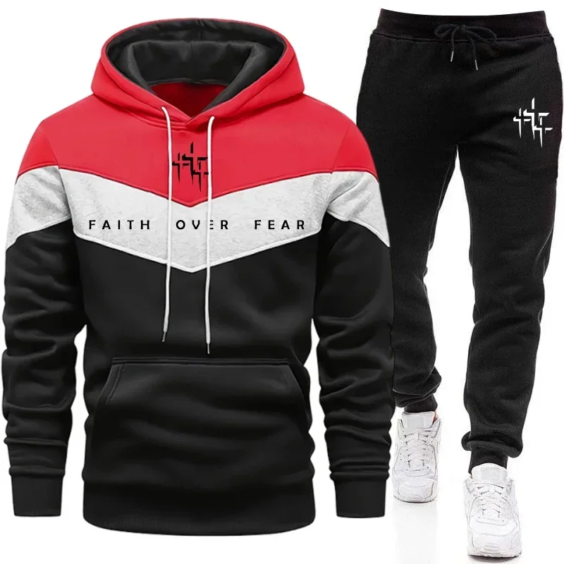 Winter Clothing Men - Tuta da uomo Faith Over Fear,