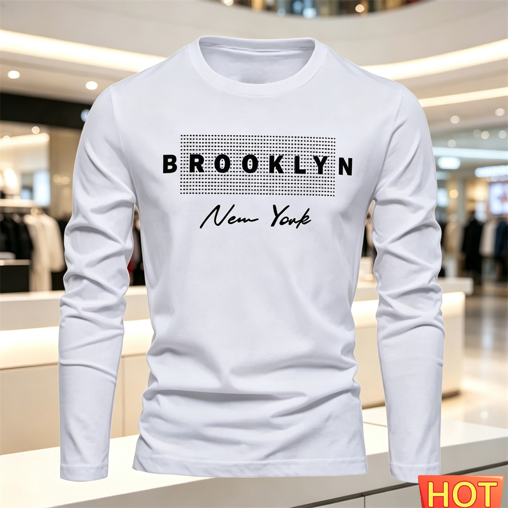 Winter Clothing Men - T-shirt casual da uomo in cotone