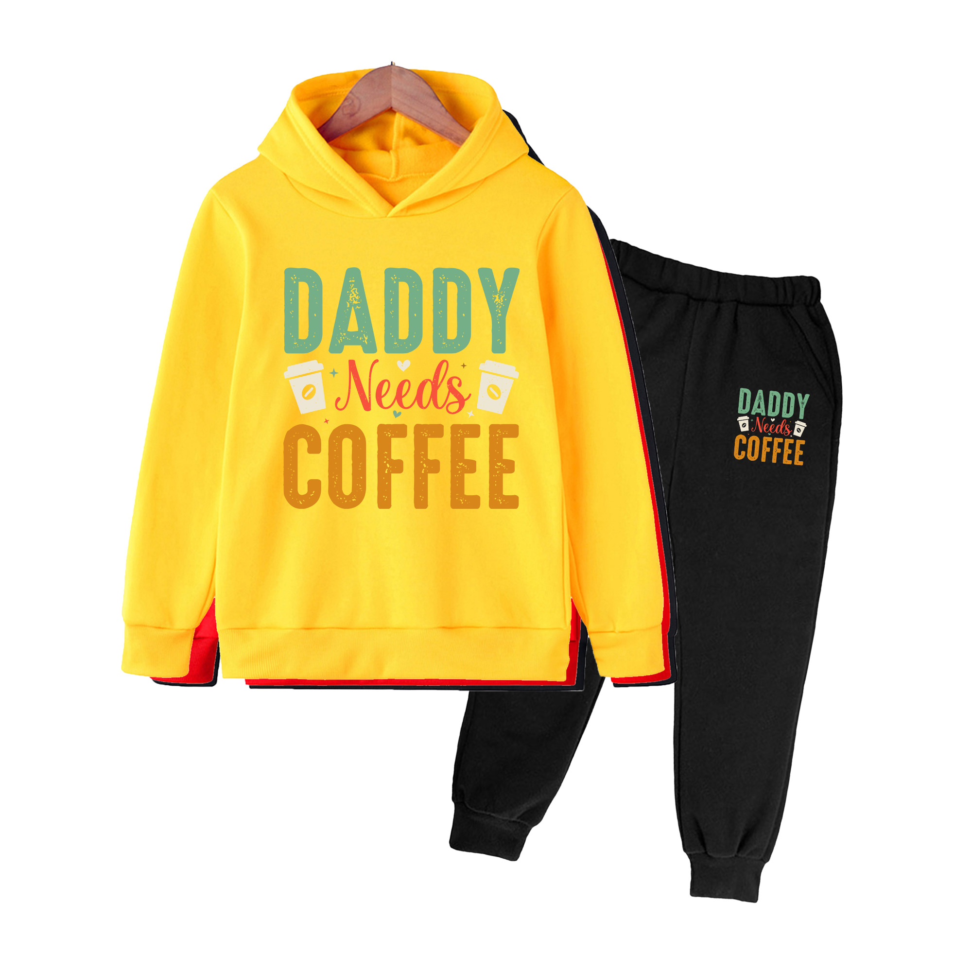Winter Clothing Needs - Set Felpa e Pantaloni per Bambini,