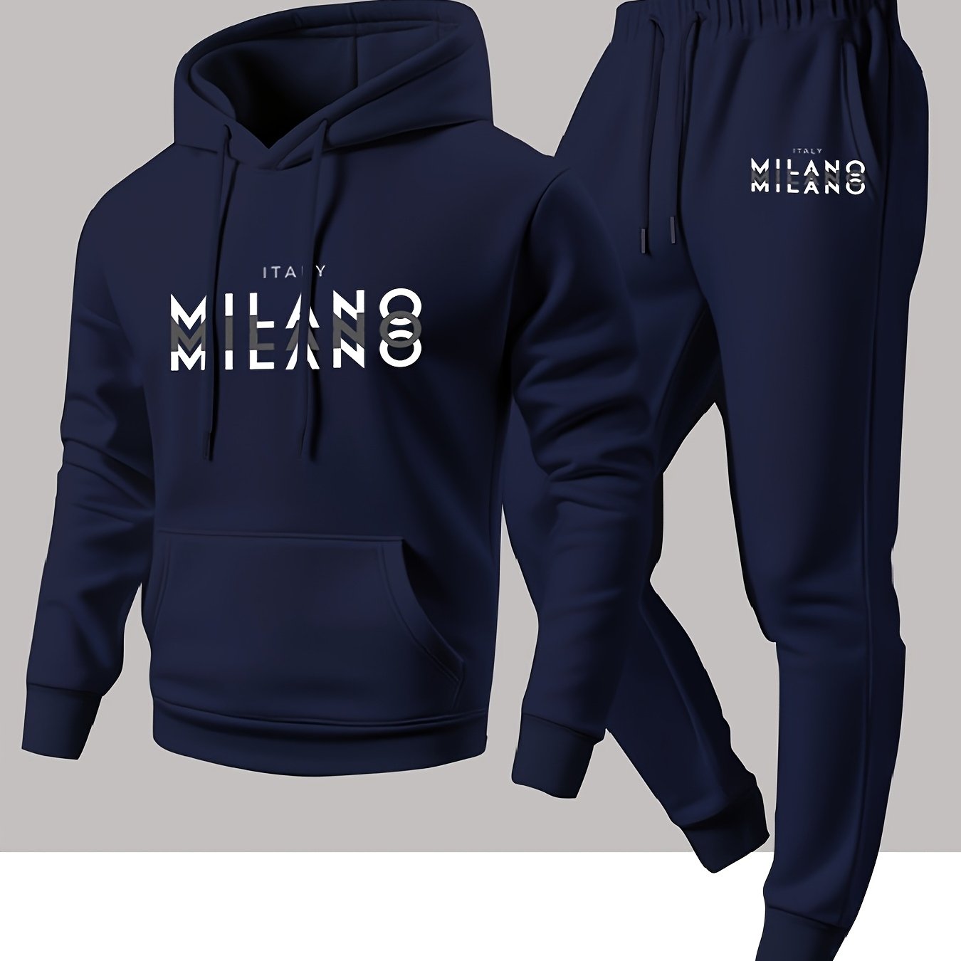 Winter Clothing Patterns - Set Sportivo Casual da Uomo alla