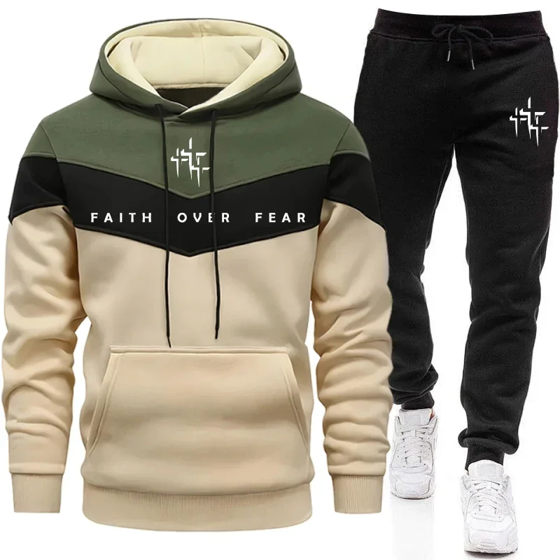 Tuta da uomo Faith Over Fear,  - Winter Clothing Men recensione e prezzo