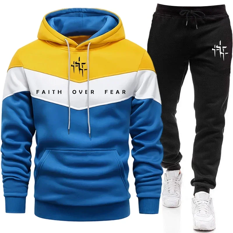 Tuta da uomo Faith Over Fear,  - Winter Clothing Men recensione e prezzo